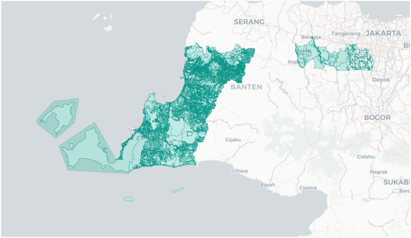 RTRW spatial planning and regulatory compliance analysis for Banten and West Java